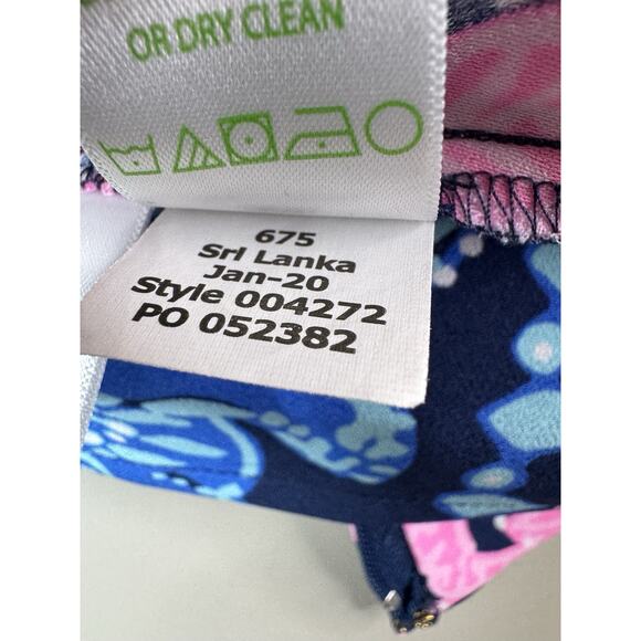 Lilly Pulitzer Blanca Stretch Romper Sz 2 High Tide Perfect Colorful Preppy - Picture 14 of 16